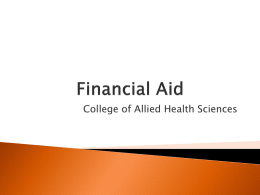 Financial Aid - University of Tennessee Health Science Center