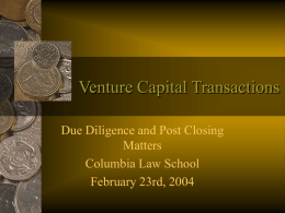 Venture Capital Transactions