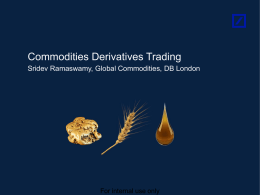 Commodities Master Presentation