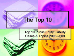 The Top 10 - Pollak, Vida & Fisher