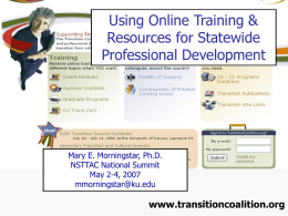 Getting at the Grassroots: Online Training focused on REAL