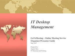 IT Desktop Management - Central Texas College