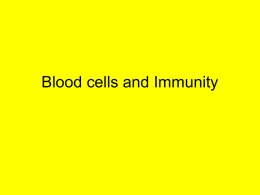 Blood cells and Immunity