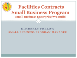 Small Business Program Division