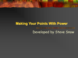Tips For an Effective Power Point Presentation
