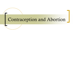 Abortion I - College of Charleston