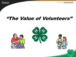 Effectively Utilizing Volunteers”