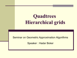 Quadtrees Hierarchical grids