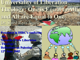 Slides: Universality of Liberation Theology
