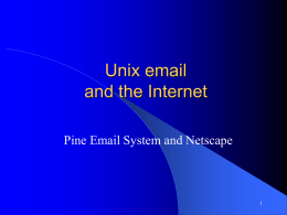 Unix email programs