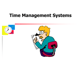 The Big Three Time Management Systems