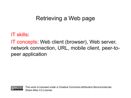 What happens when you request a Web page?