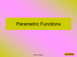 Parametric Function