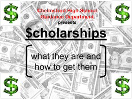 Scholarships - Chelmsford Public Schools
