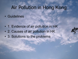 Air Pollution - Cheung Chuk Shan College