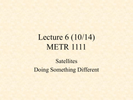 Lecture 7 (10/15) METR 1111
