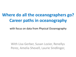 What do people do with their PhDs in Physical Oceanography?