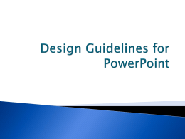 Design Guidelines - Briar Cliff University