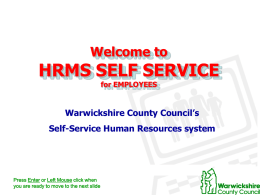 Intro to Employee Self Service