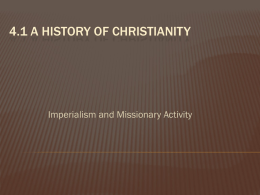 4.1 A History of Christianity