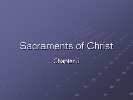 Sacraments of Christ