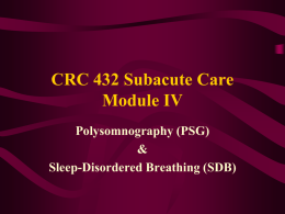 CRC 432 Subacute Care