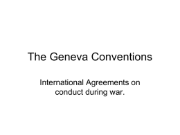 The Geneva Conventions