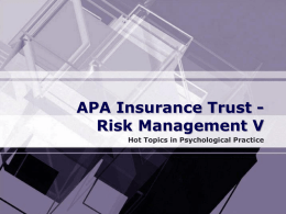 APAIT Risk Management V