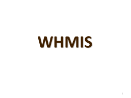 WHMIS - Pembina Trails School Division