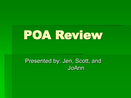 POA Review