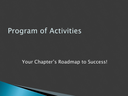 Program of Activities - Texas A&M University