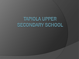 The Tapiola high school
