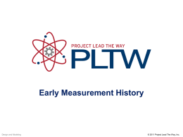 Early Measurement History - Granville County Schools