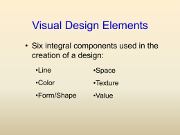 Visual Design Principles and Elements