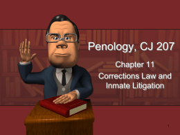 Penology, CJ 207