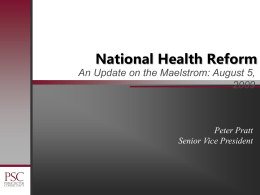 Health Reform Proposals