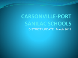CARSONVILLE-PORT SANILAC SCHOOLS