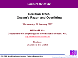 Lecture-07-CIS732-20070131 - Kansas State University