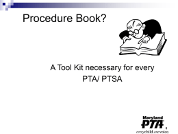 Procedure Book?