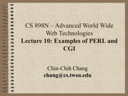 CS 898n - Lecture 9