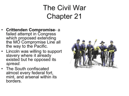 The Civil War Chapter 21 - Phoenix Union High School