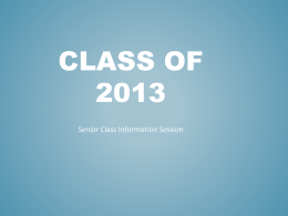 Class of 2013 - Propel Schools