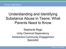 substance Abuse in Teens