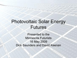Photovoltaic Solar Energy