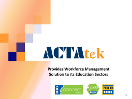 ACTAtek Business Model