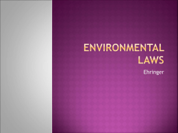 Environmental Laws - Hillsborough Community College