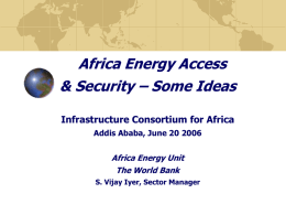 AFRICA RURAL ENERGY STRATEGY