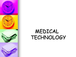 MEDICAL TECHNOLOGY