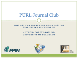 PURL Journal Club