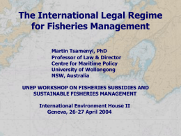 International Fisheries Law - UNEP